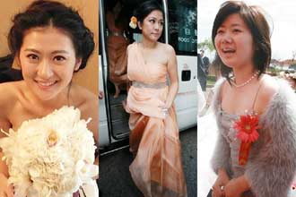 新娘伴娘谁更靓？ 盘点体坛明星婚礼上的美丽伴娘 图