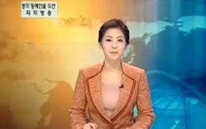 韩国女主播穿肉色衣播报 盘点各国女主播大胆穿衣