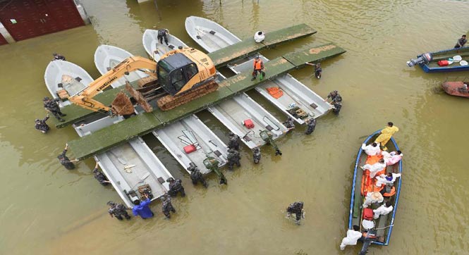 广西紧急处置一万多头被淹死生猪