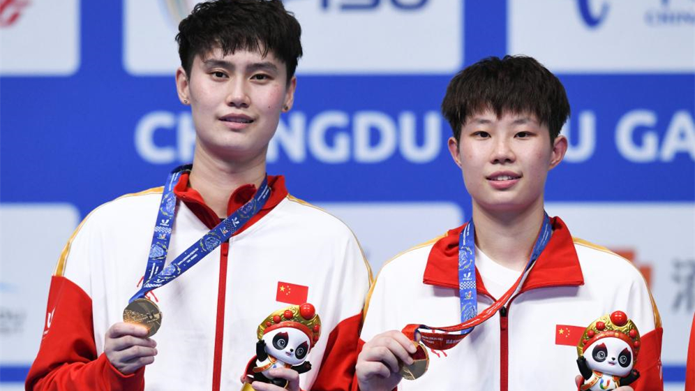 成都大运会 | 羽毛球&mdash;&mdash;李汶妹/刘玄炫获女双冠军