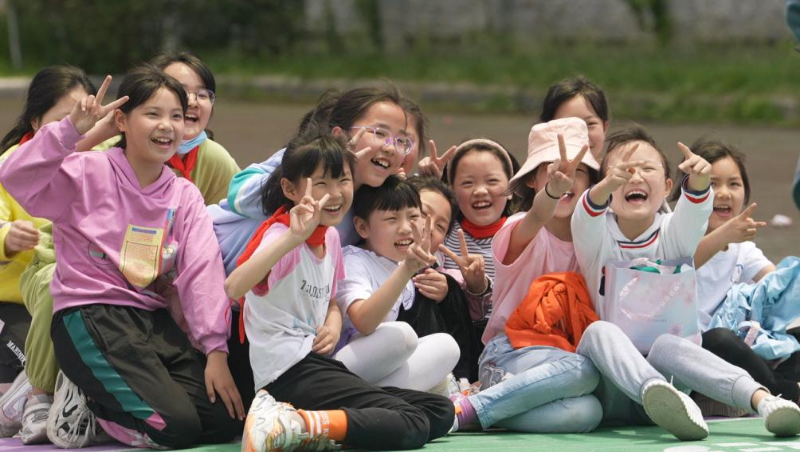 北川小学生收到特殊六一礼物keep梦想运动场