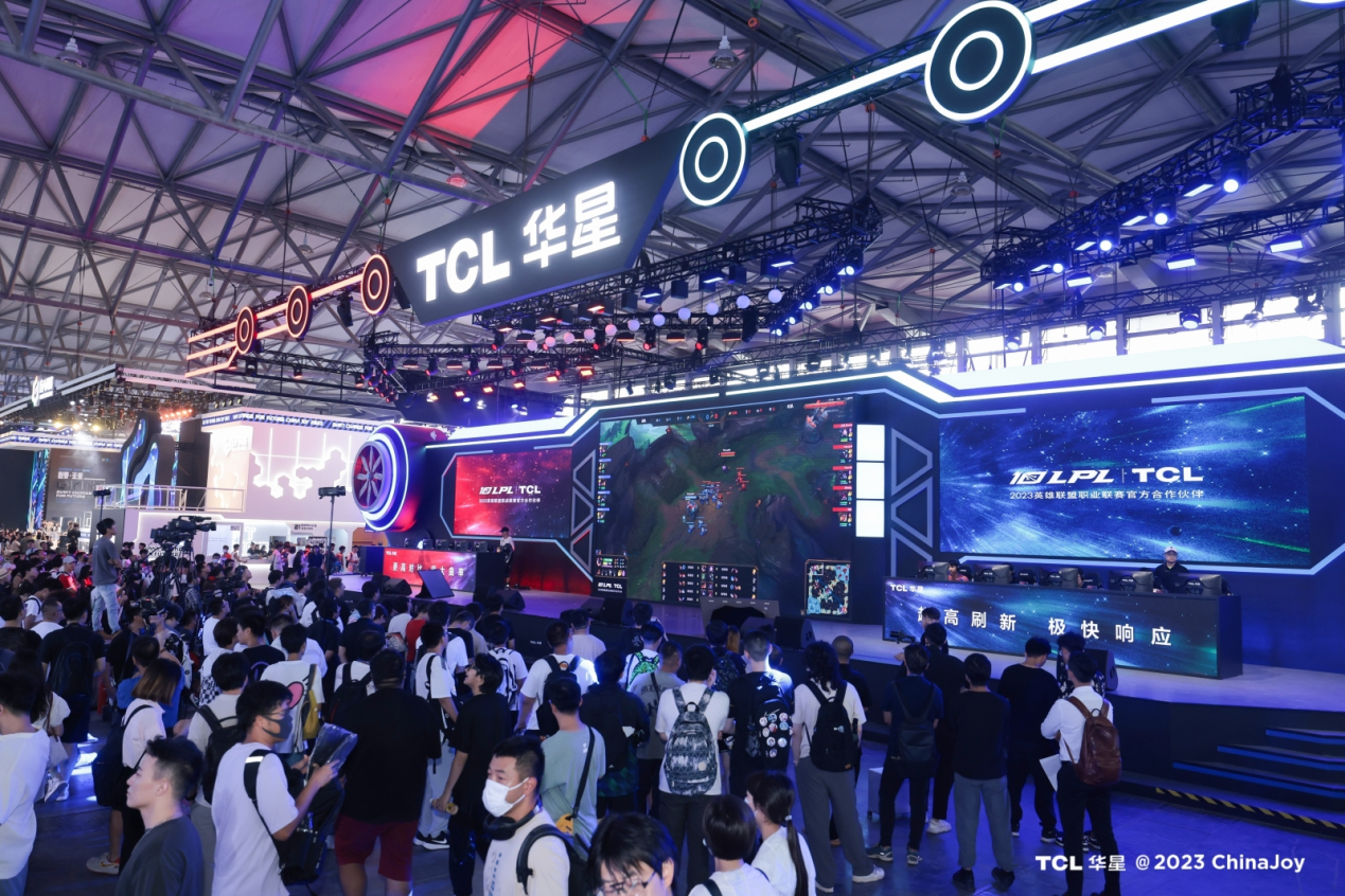 tcl华星2019年开始涉足中尺寸电竞屏的领域,并借2021年的chinajoy"出