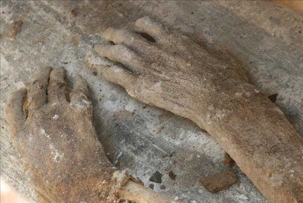 山东农民挖出清末夫妻合葬墓 男尸肉身不腐(组图)