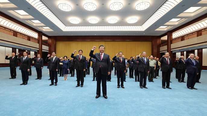 习近平等党和国家领导人参观&ldquo;&lsquo;不忘初心、牢记使命&rsquo;中国共产党历史展览&rdquo;