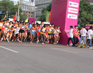 2016兰州国际马拉松观赛点