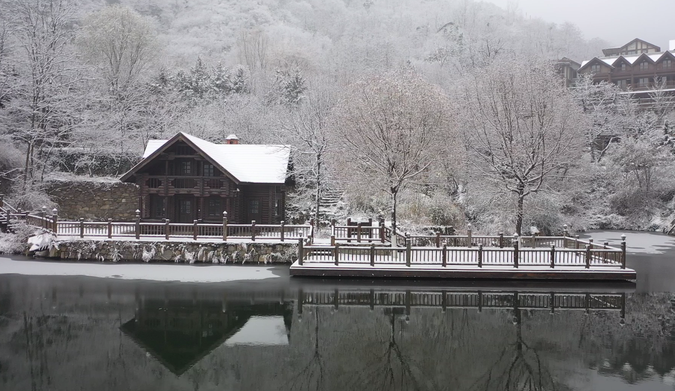【&ldquo;飞阅&rdquo;中国】济南九如山：银装素裹 风景如画