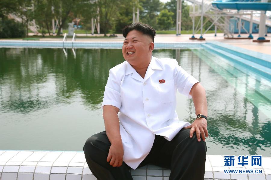 （国际）（2）金正恩视察松涛园国际少年团夏令营