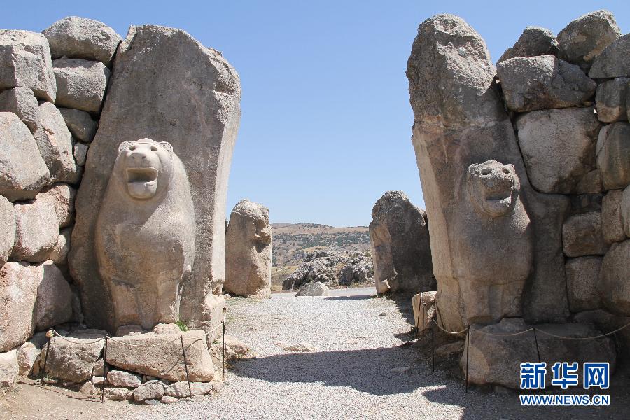世界文化遗产赫梯帝国都城哈图沙遗址位于土耳其中部乔鲁姆省的博兹柯