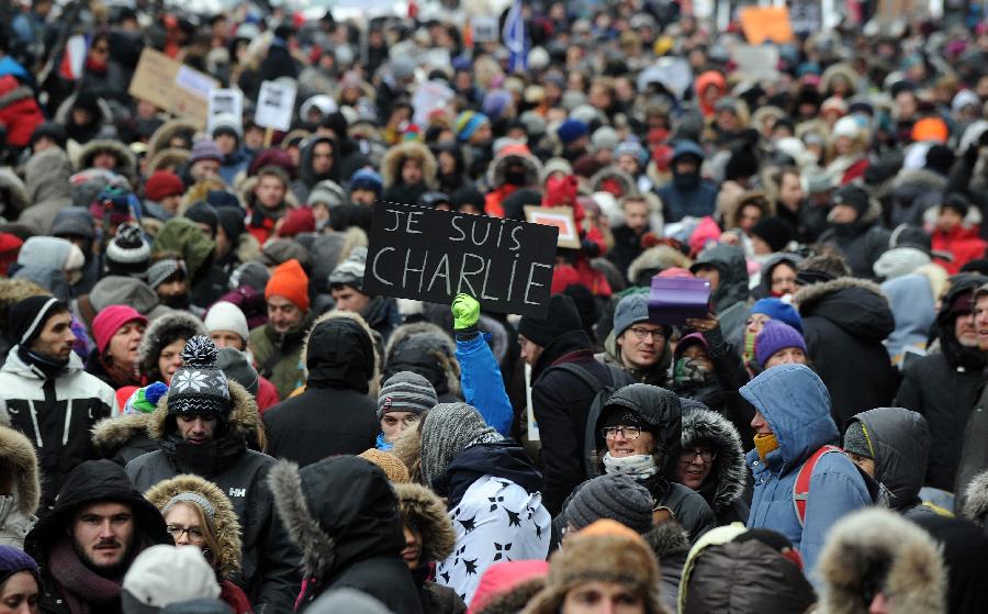 （国际）（1）蒙特利尔举行反恐游行