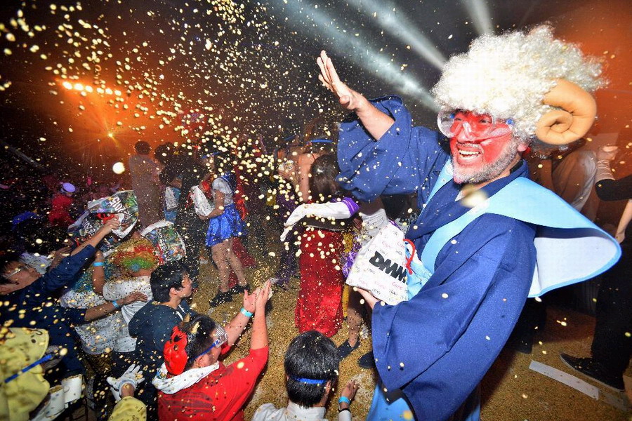 东京举办撒豆驱邪活动迎接立春组图