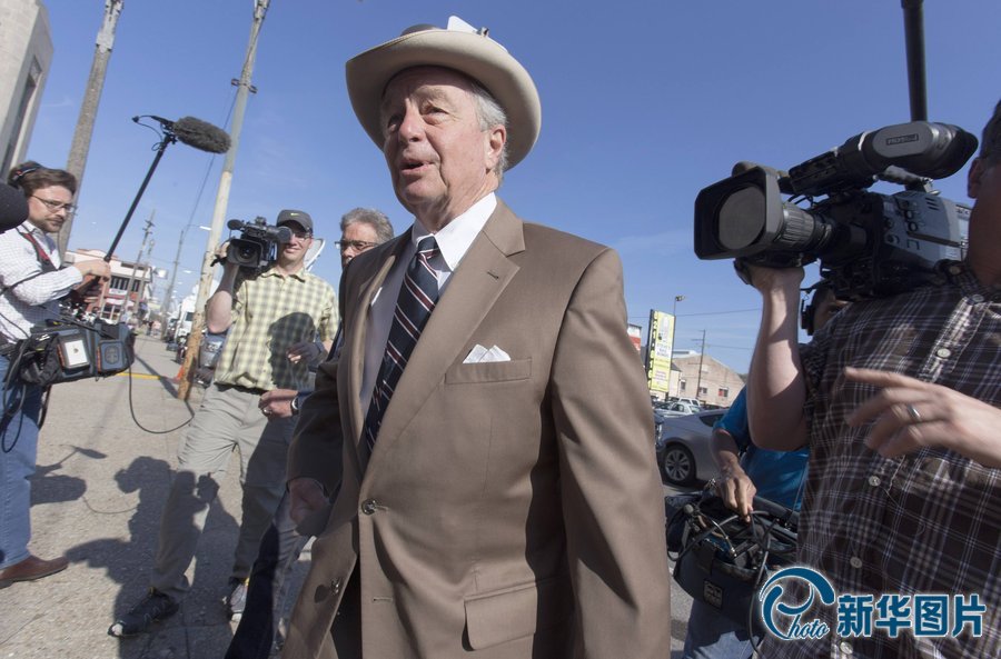 当地时间2015年3月17日,美国新奥尔良,美国地产大亨罗伯特·杜斯特被