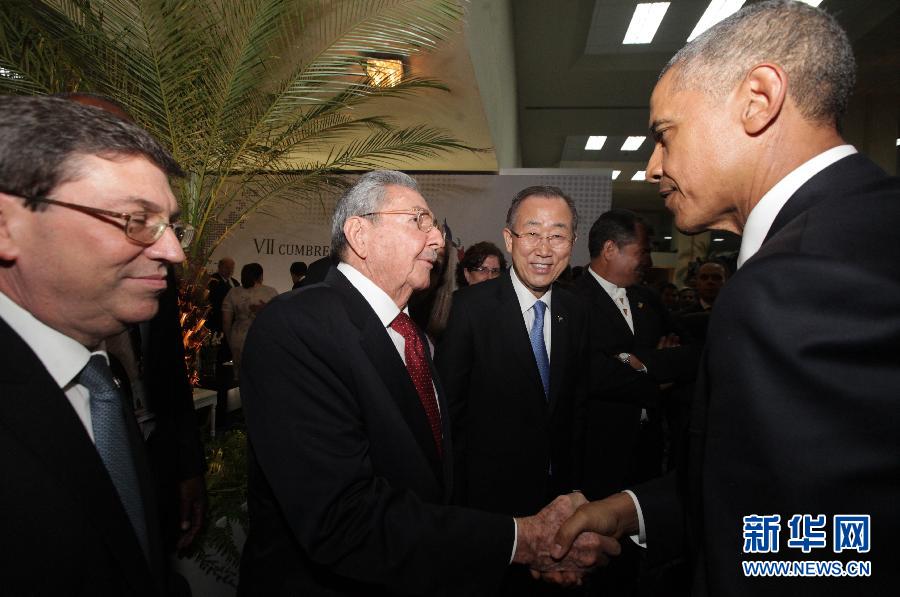 （国际）（4）美古领导人在美洲峰会上见面