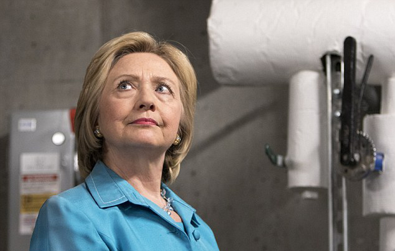 希拉里豪华私人飞机曝光 被批"虚伪"(组图)