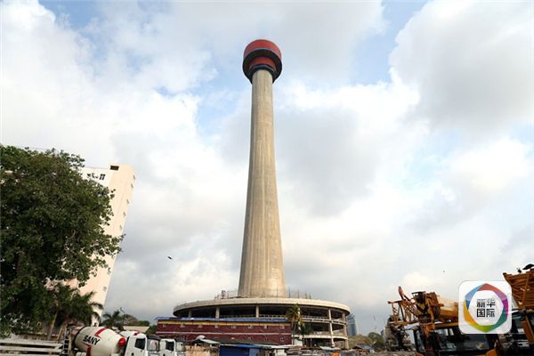 中国贷款建设的南亚最高的科伦坡电视塔竣工后将成斯里兰卡新的旅游