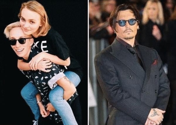 约翰尼-德普女儿(左)