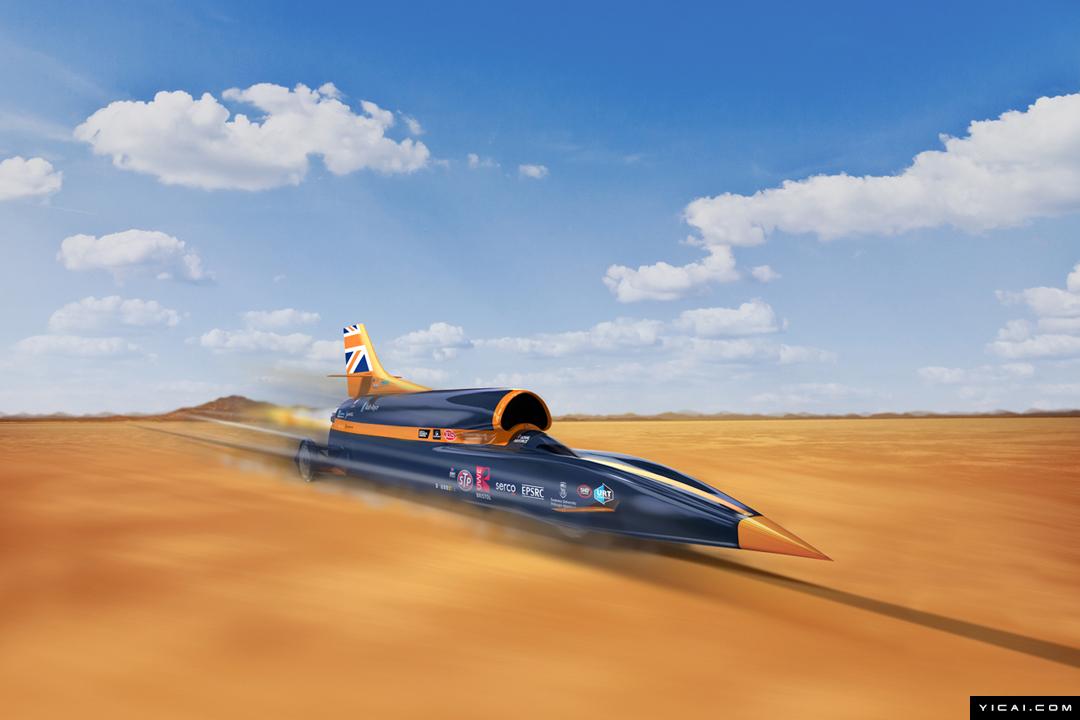 "猎犬号"超音速汽车将面世:时速超1610公里(组图)