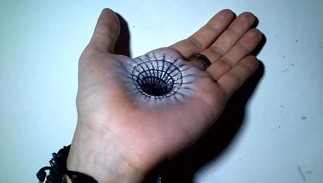法国视觉艺术家手掌上创作逼真3d画组图