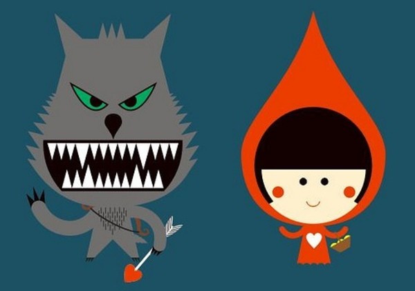 瞄准一只大灰狼……这是美国"全国步枪协会"新近推出的"童话故事"之一