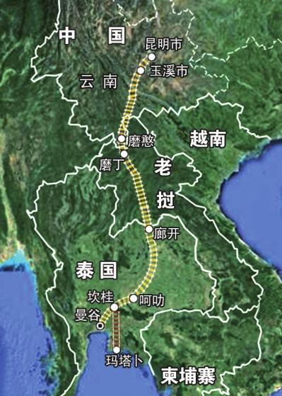泰国政府决定仅建设曼谷—呵叻段一段.京华时报制图杨立场