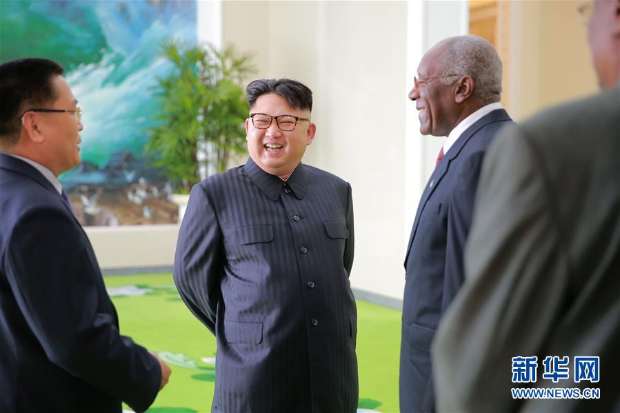 金正恩会见古巴共产党中央第一书记特使组图