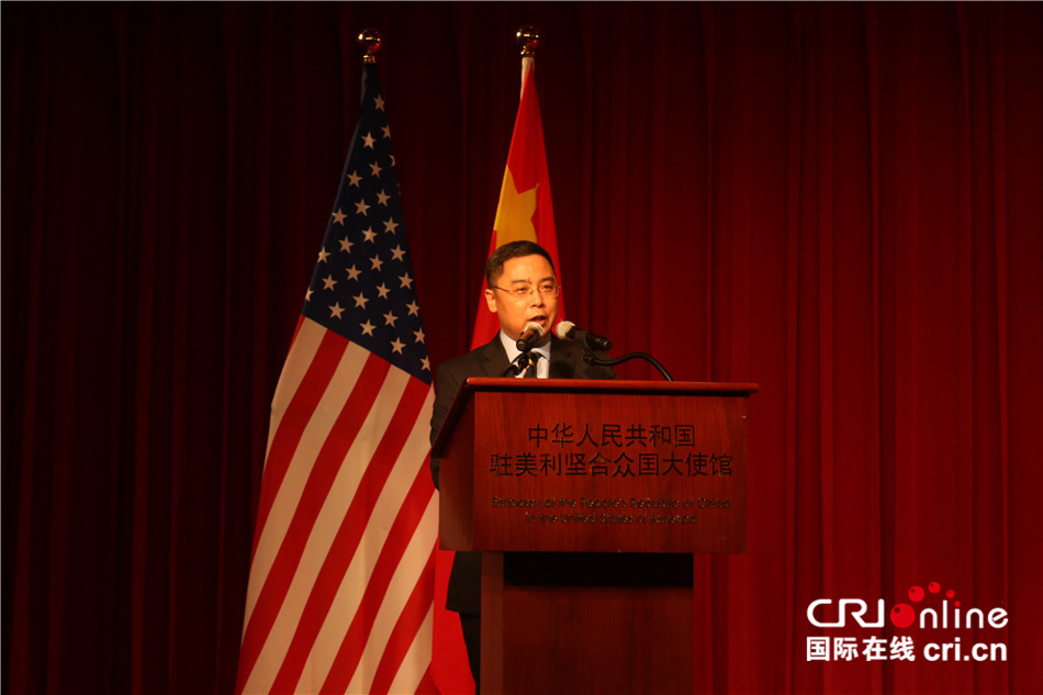 李克新公使讲话 赵新宇摄