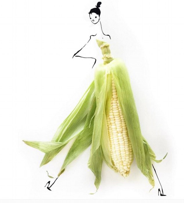 除了lady gaga之外,不可能再有人在现实生活中穿蔬菜衣服,但是这些