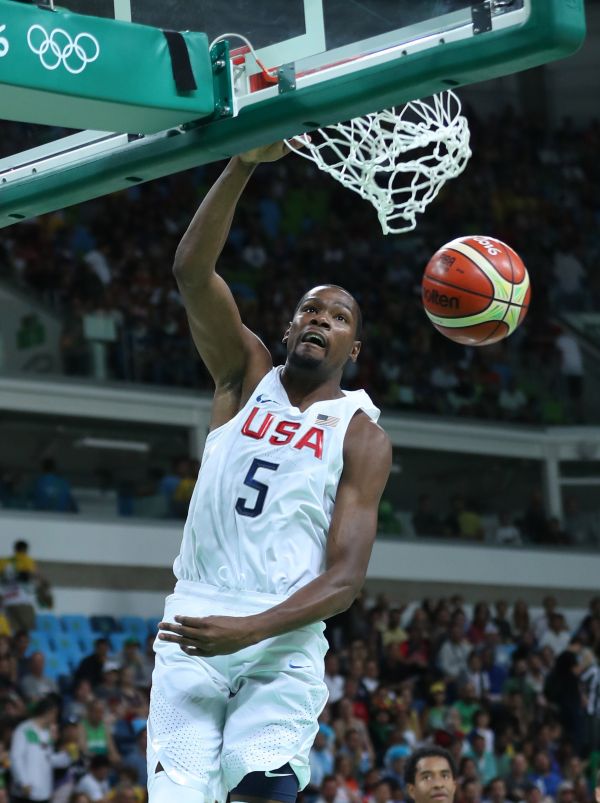 里约奥运身价最高运动员:杜兰特登顶 小德纳达尔紧追(图)