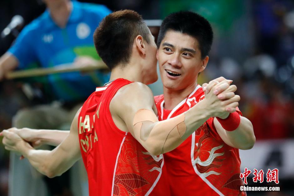 羽球男双中国夺金 张楠傅海峰摘中国第21金(高清组图)