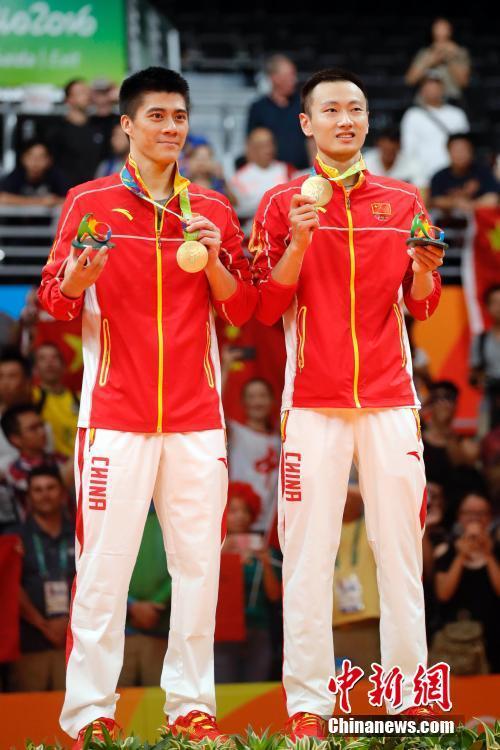 羽球男双中国夺金 张楠傅海峰摘中国第21金(高清组图)