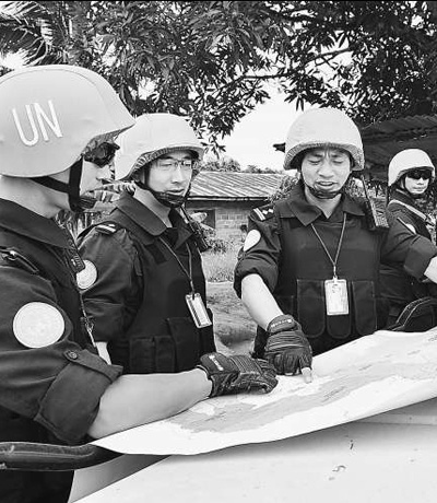 中国蓝盔守护和平