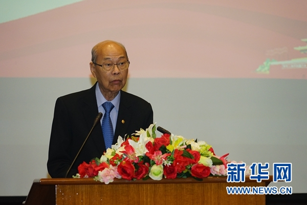 陈振治在活动上发言.