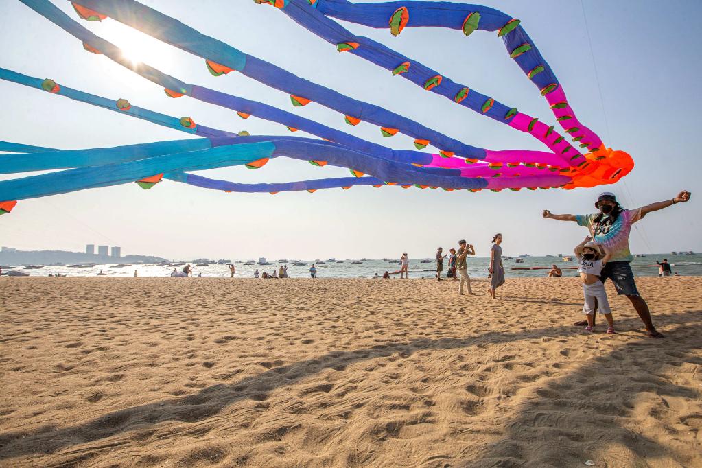 全球连线|来泰国芭堤雅海滩放风筝吧-新华网