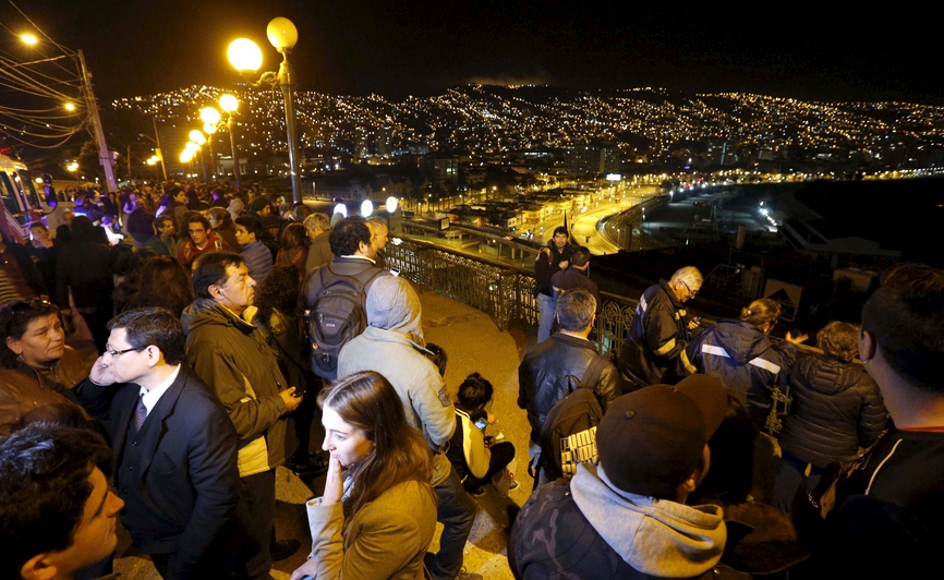 智利海岸强震 或有大面积海啸威胁