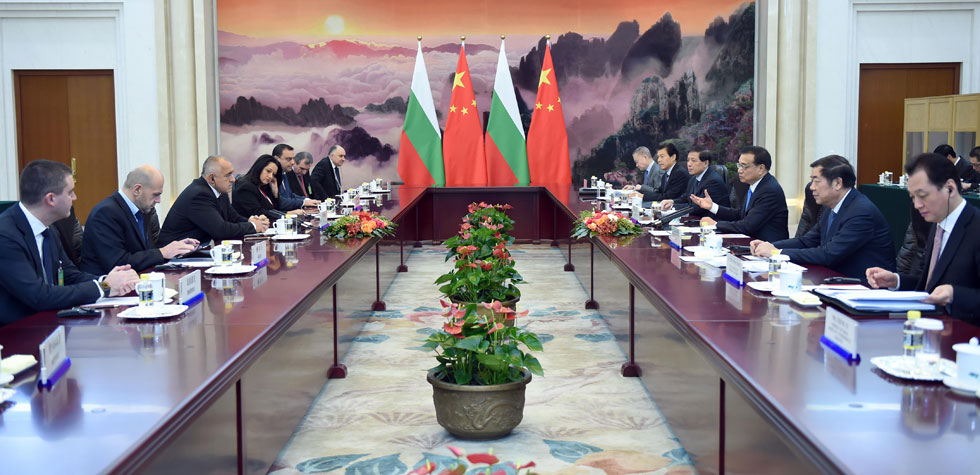 李克强会见保加利亚总理鲍里索夫