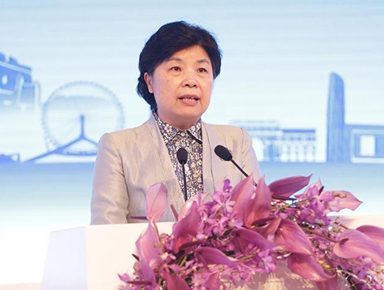 中国国家卫生和计划生育委员会副主任崔丽介绍金砖国家卫生部长会议《天津公报》