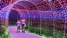 乡村灯光节 村民好欢喜