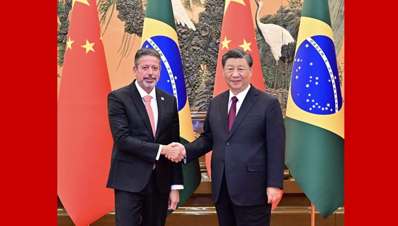 习近平会见巴西众议长里拉