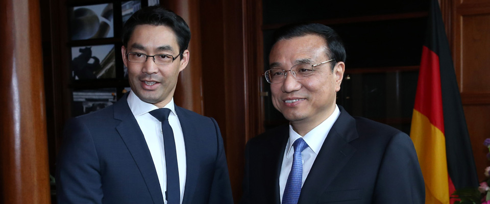 李克强会见德国副总理兼经济部长勒斯勒尔