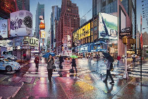 英国画家手绘世界城市景点 逼真程度堪比照片（组图）