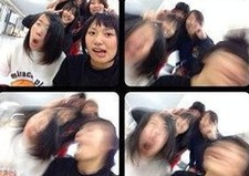 日本再现奇葩拍照法 甩头根本停不下来（组图）