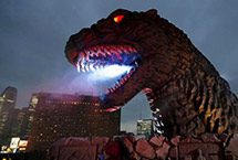 日本酒店推出哥斯拉主题房间 怪兽窗外守候(组图)