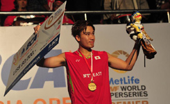 2015年印度尼西亚羽毛球公开赛男单：桃田贤斗夺冠