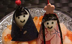 日本散寿司的色彩与摆放