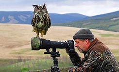 萌 动物陪摄影师工作